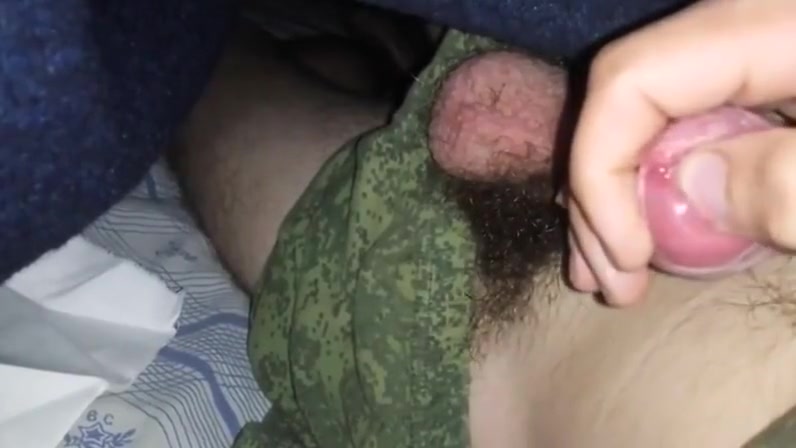 under the army blanket