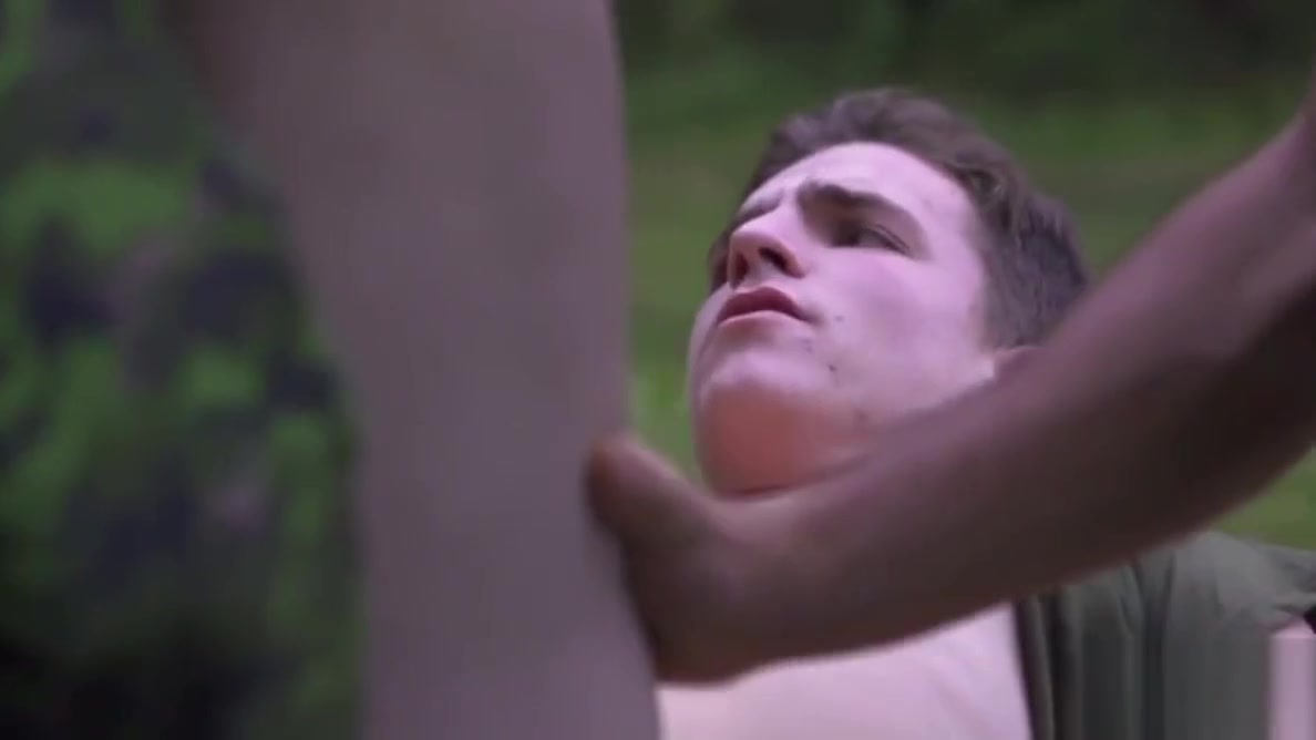 Sgt Bellamy Bradley drills military twink Ryan Bones