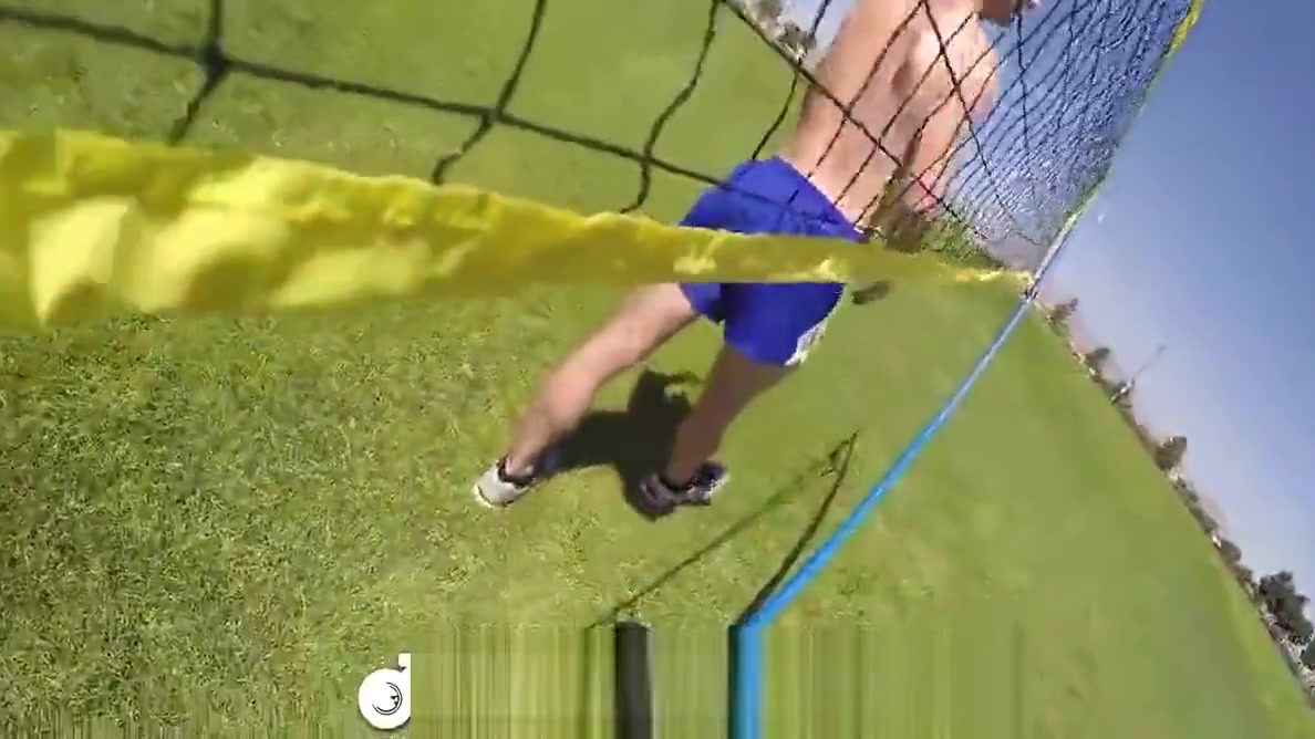 MenPOV Two guys fuck after badminton park fun