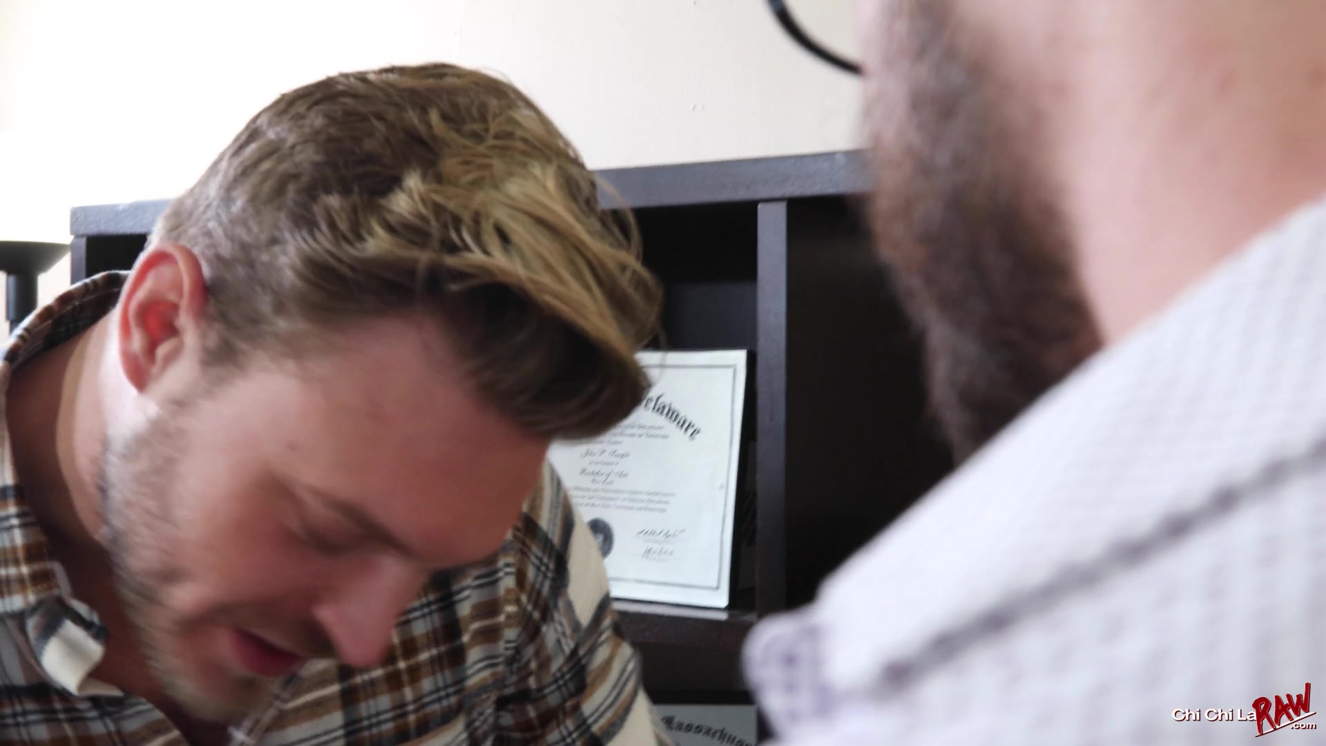 3 Way Bareback Office Buddies - Valentin Petrov, Kyle Hart & Chad Hammer