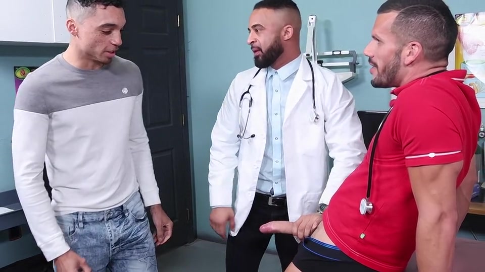 Doc Damian Gets Double Dick - Amone Bane, Damian Taylor & Marco Lorenzo