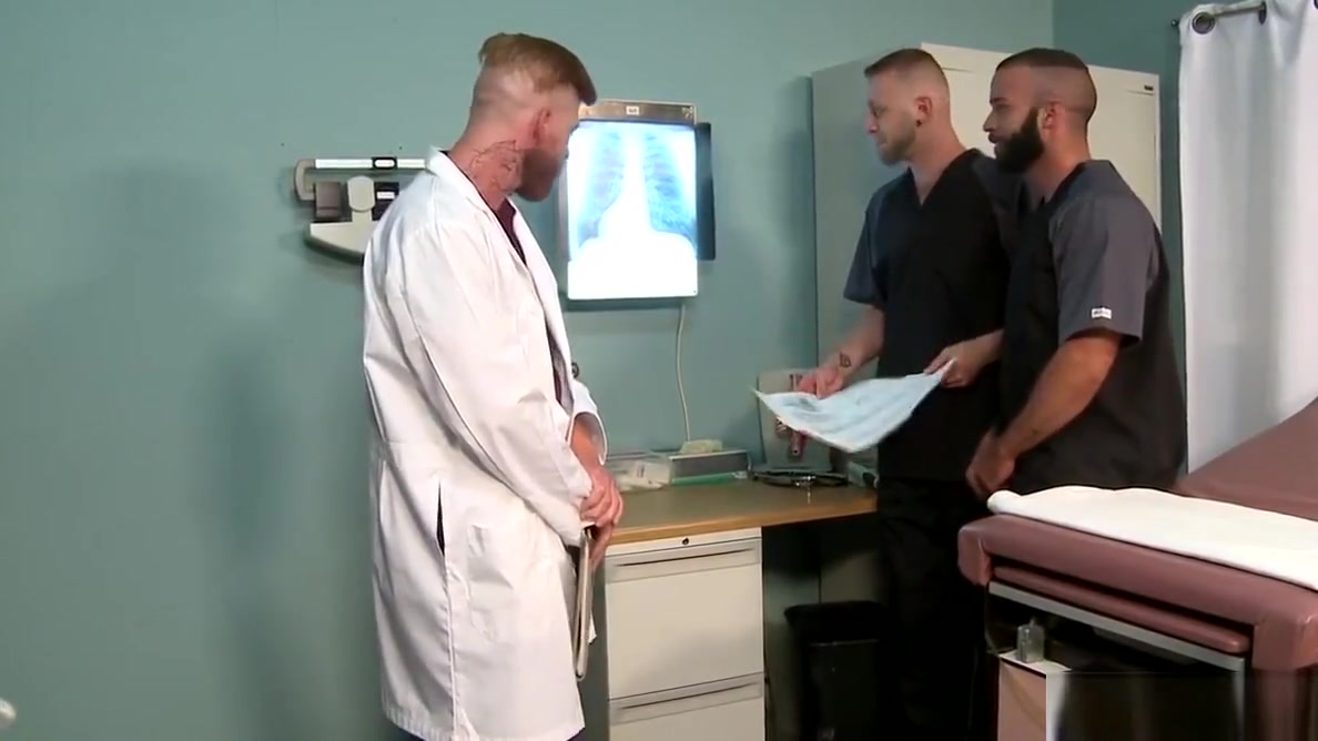 Rough Muscle Doctor Fucks His Interns - HOT GROUP!