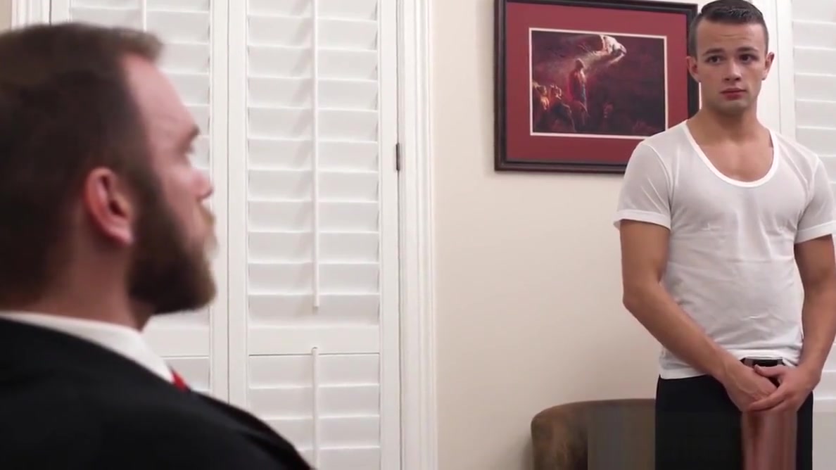 Mormon elder bearbacking and rimming innocent twink's hole