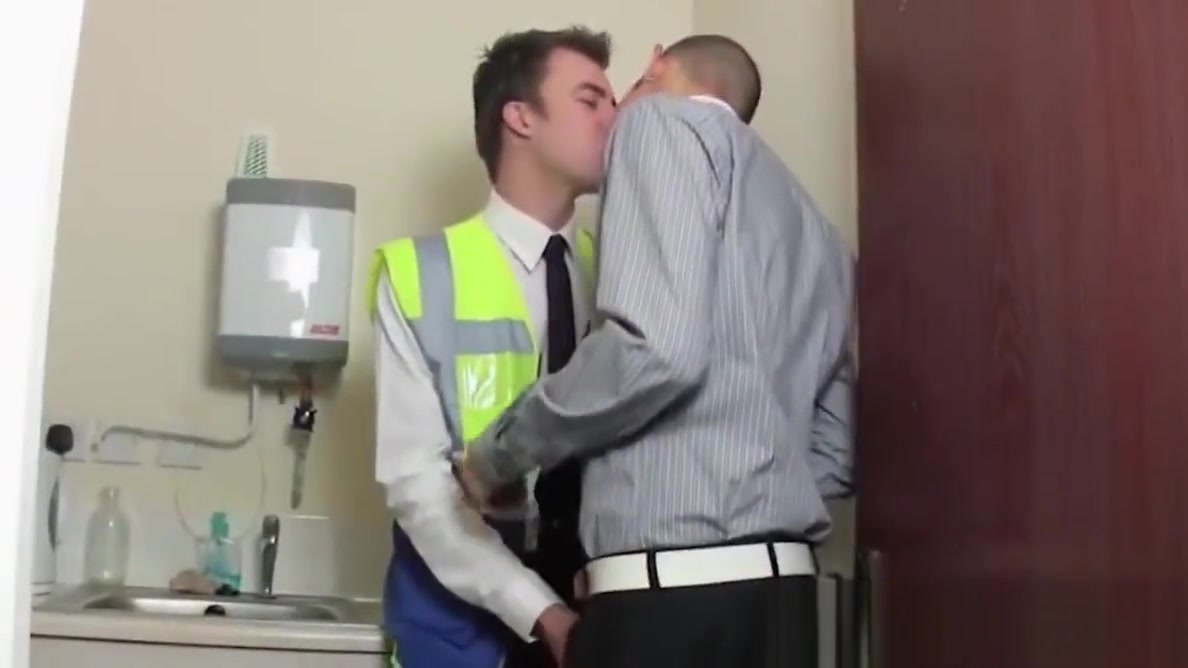 European twinks banging hard at their office kitchen