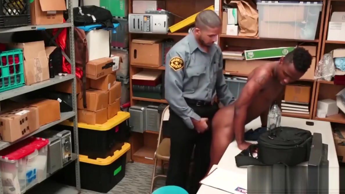 Security officer destroys a young ebony shoplifters ass