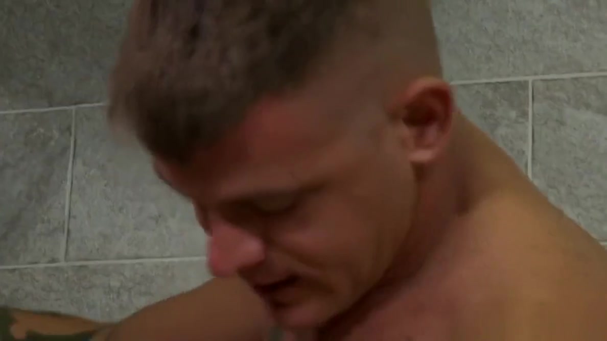 Horny 4 Hairy Guys, Tattoos & Big Dicks In A Public Shower!