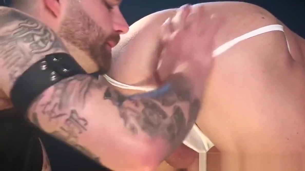 HotHouse Leather Boy Makes Big Dick Muscle Step daddy Cum!