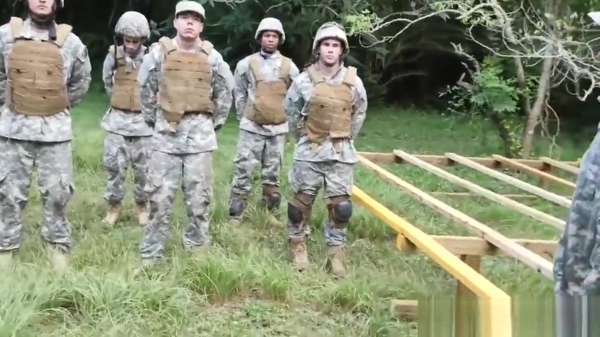 Military hunk assfucked after outdoors bj