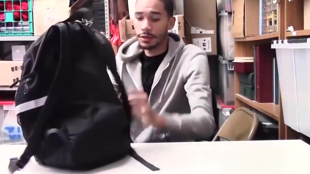Skinny black thief bareback screwed by horny officer