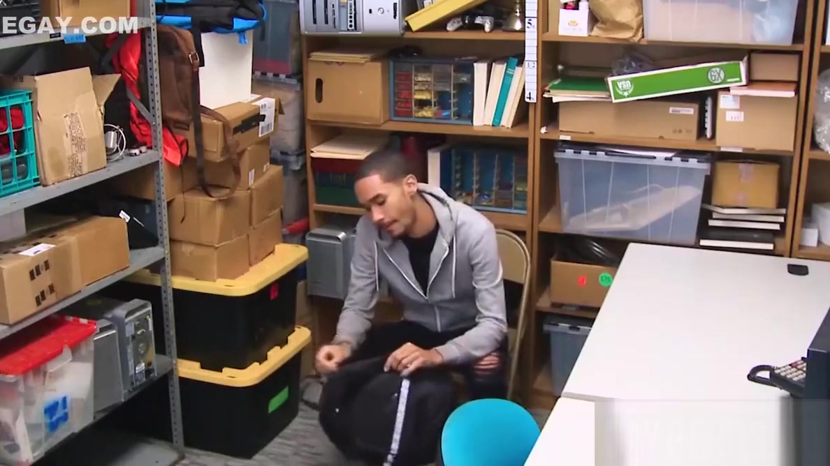 Skinny black thief bareback screwed by horny officer