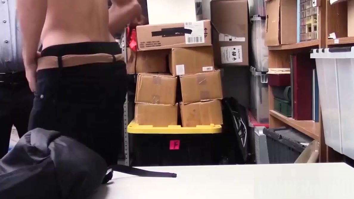 Skinny black thief bareback screwed by horny officer