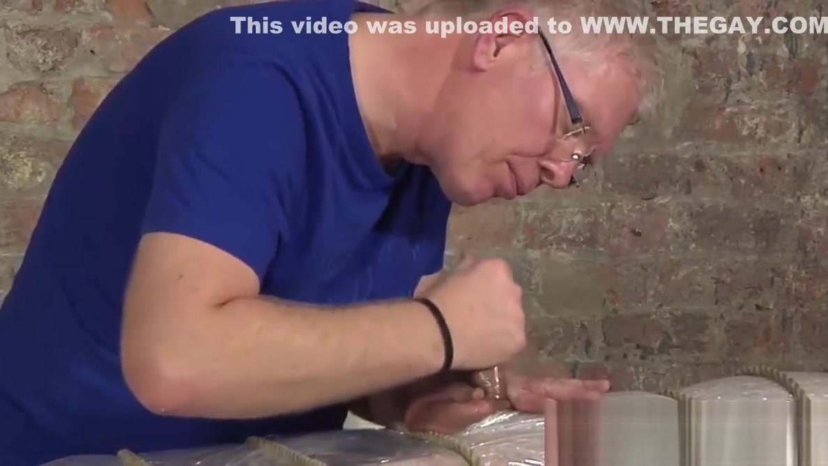 Kinky maledom jerking off younger cock which he craves for