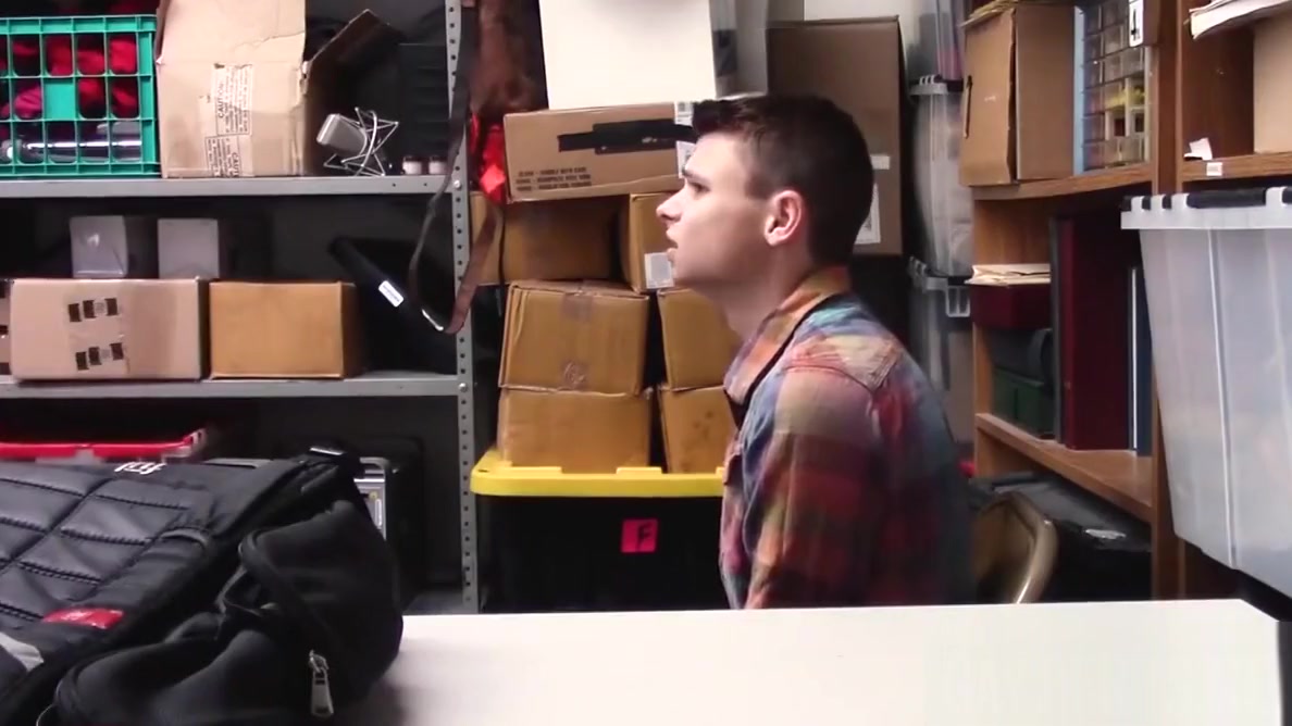 Twink perp caught and barebacked hard by a security officer