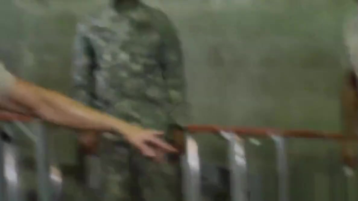 Military hunks ass fucked after wresting