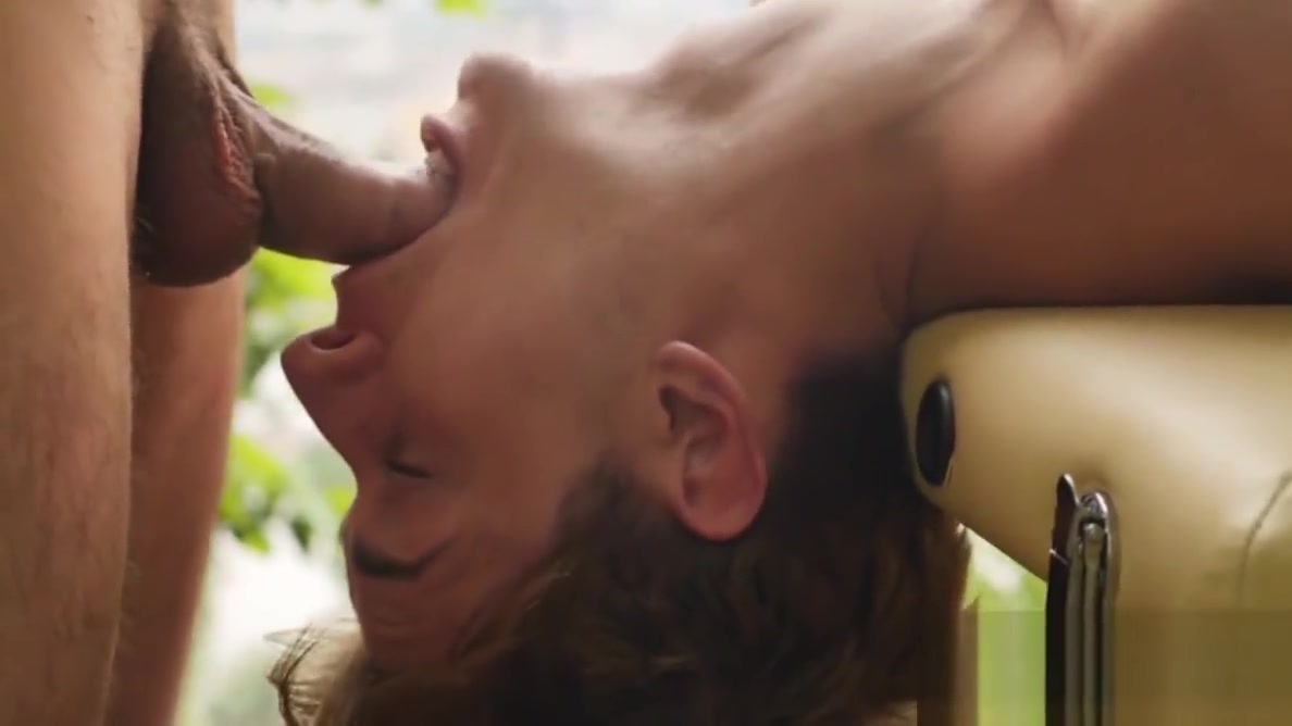 Twink gets barebacked from behind outside after a massage
