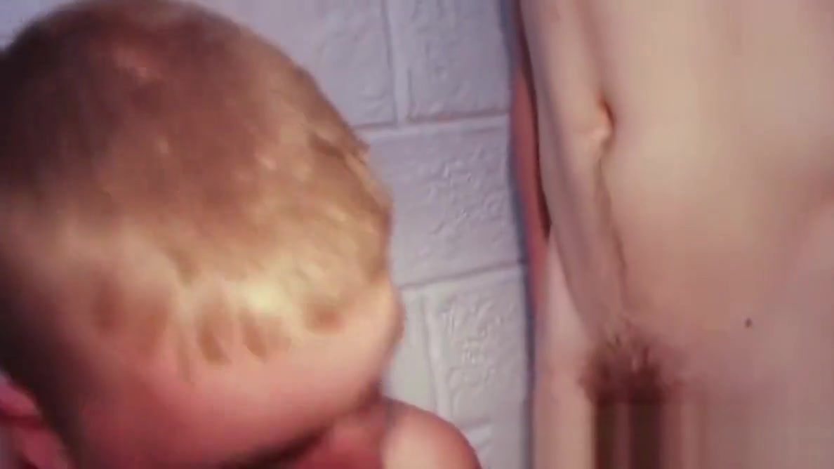 Young blond guy sucks two hard dicks in the army