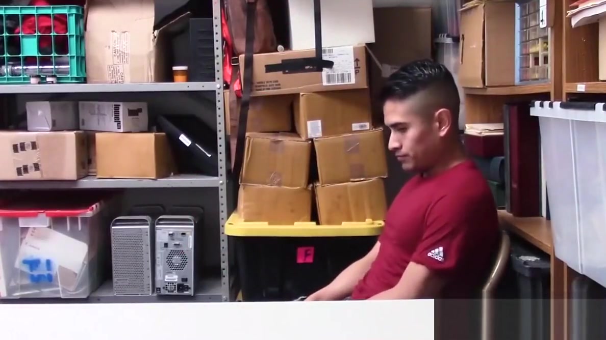 Young Latino devastated by security officers bare fat dick