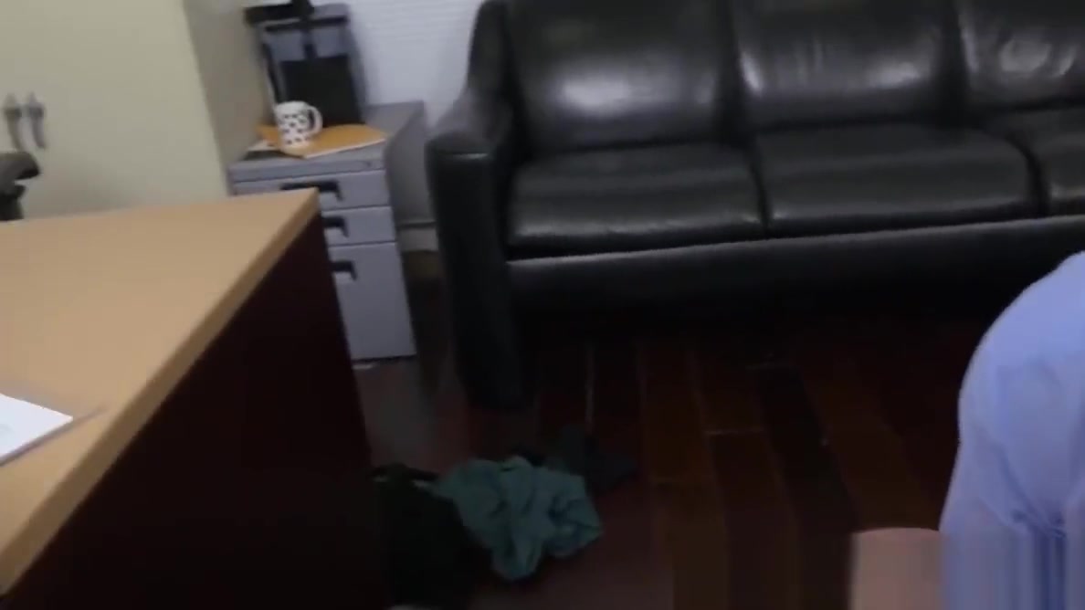 Three gay colleagues are having an anal party at the office