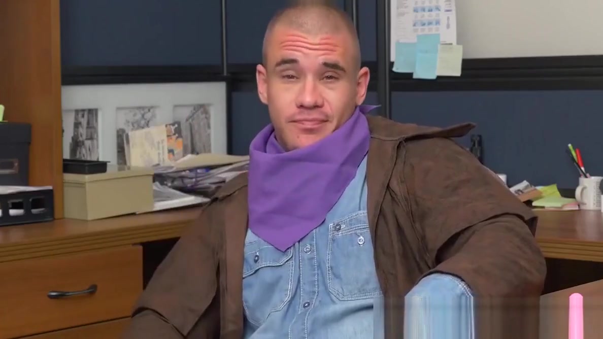 BBC stud screwing his colleague at a cosplay office party