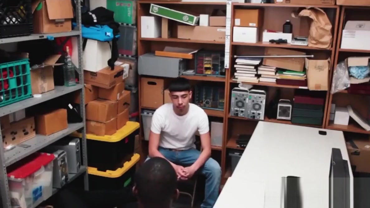 Young thief receives interracial raw banging by hung officer