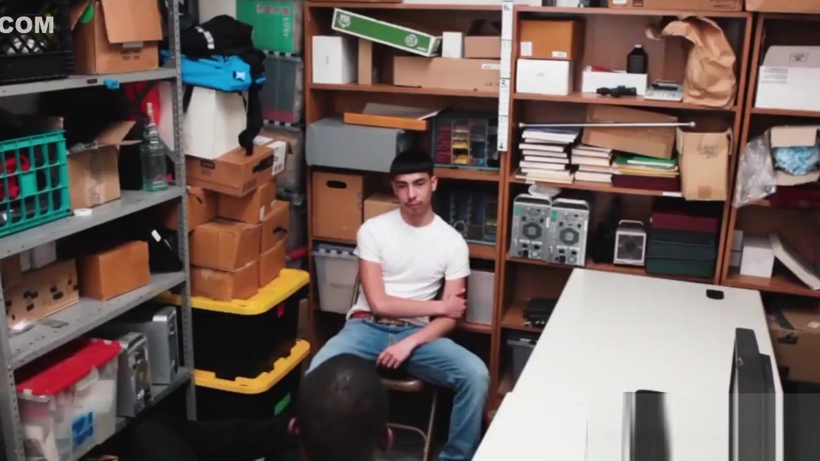 Young thief receives interracial raw banging by hung officer