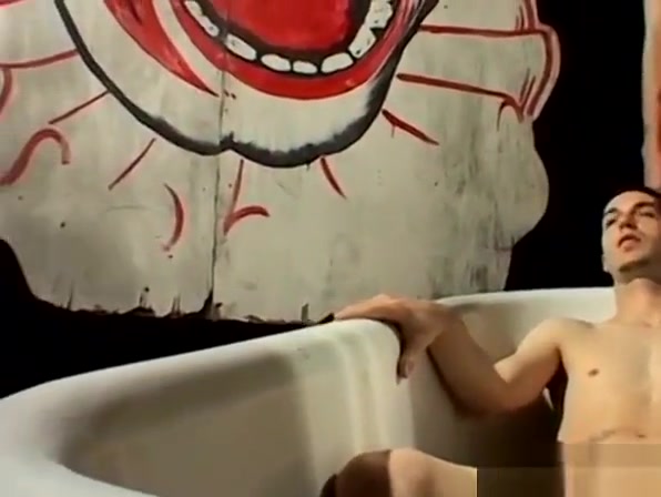 Cock sucking twink enjoys his personal golden shower orgy