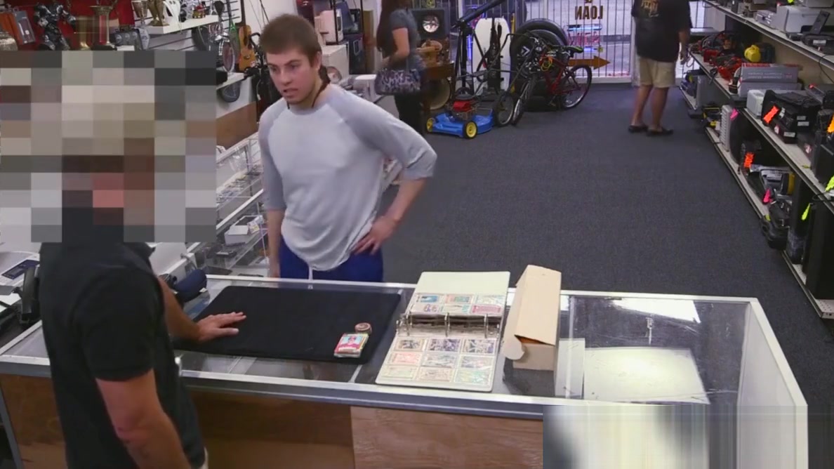 Handsome cutie seduced by money and ass fucked in the office