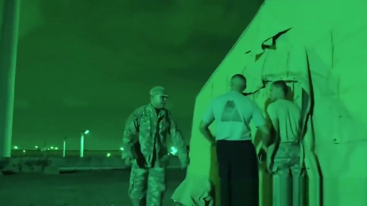 Military hunks anally hazing new members in the barracks