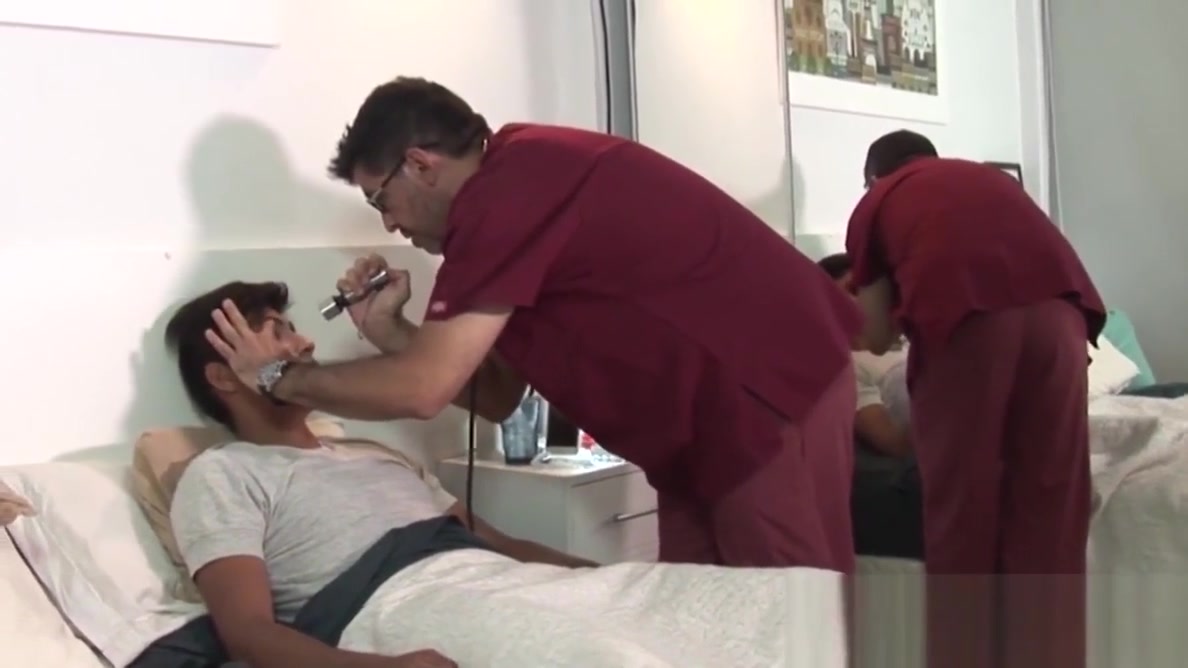 Chubby doctor Step daddy sits on raw twink cock and rides it hard