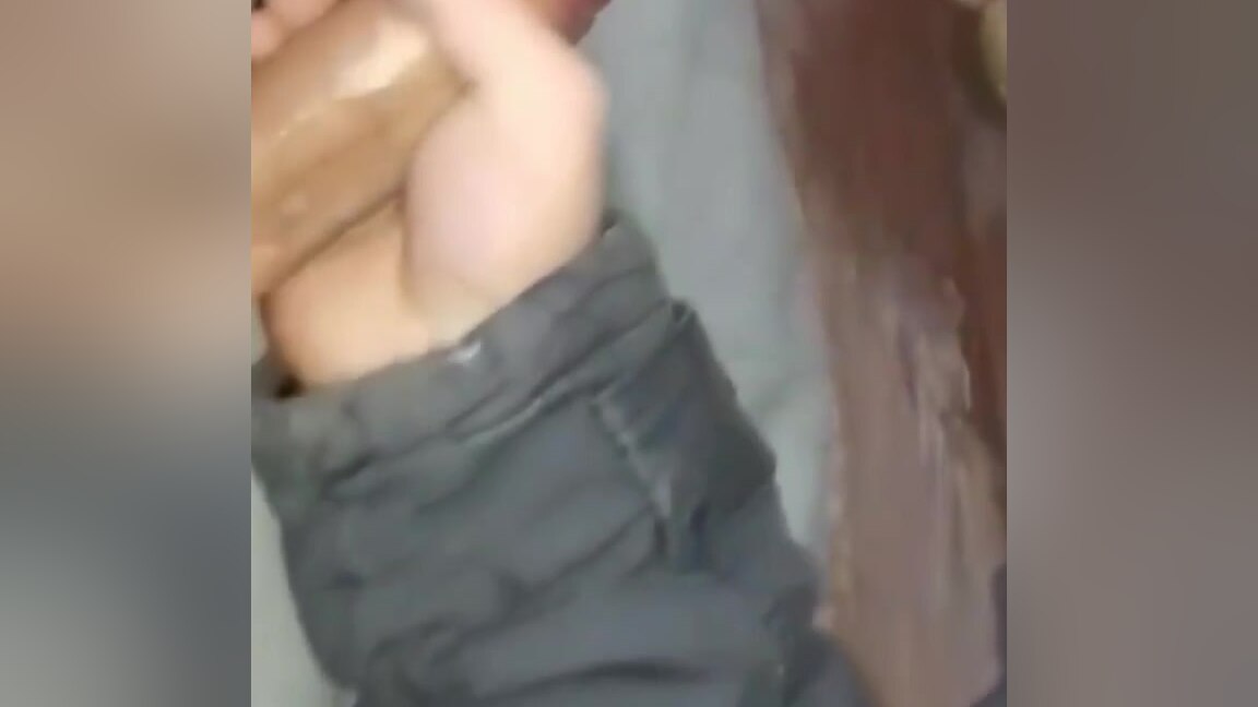 Real Stranger glory hole with Cum shot