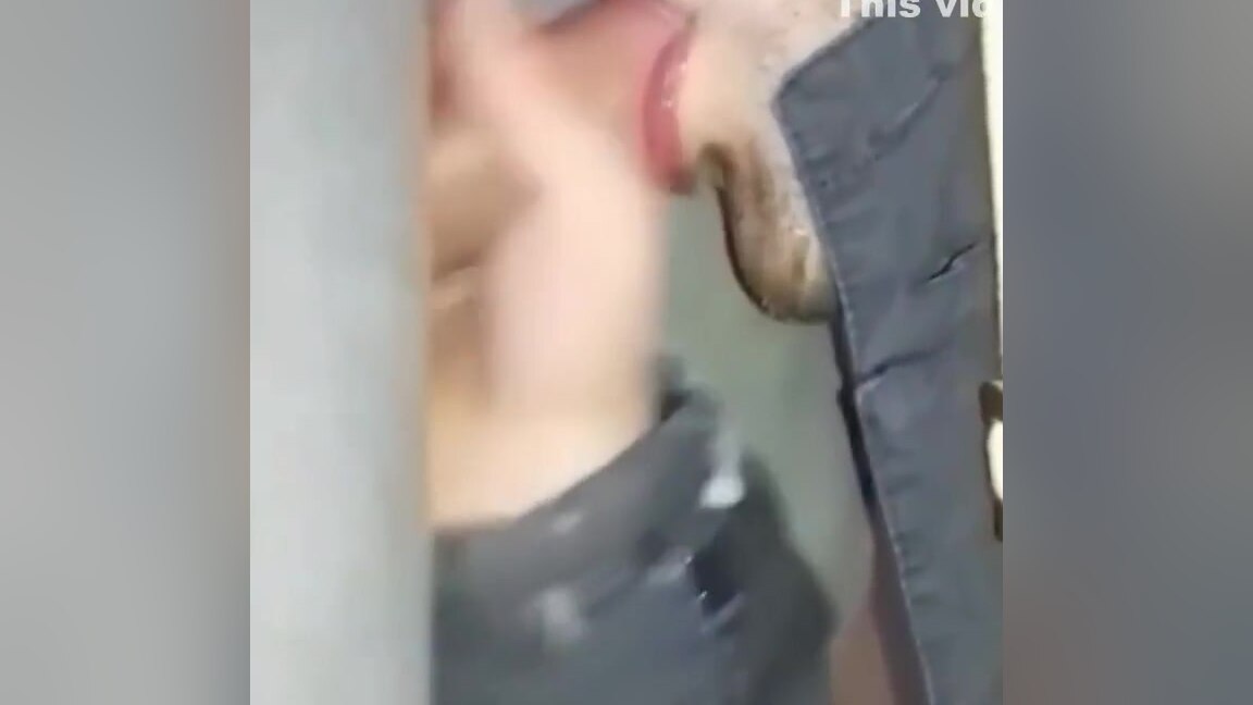 Real Stranger glory hole with Cum shot