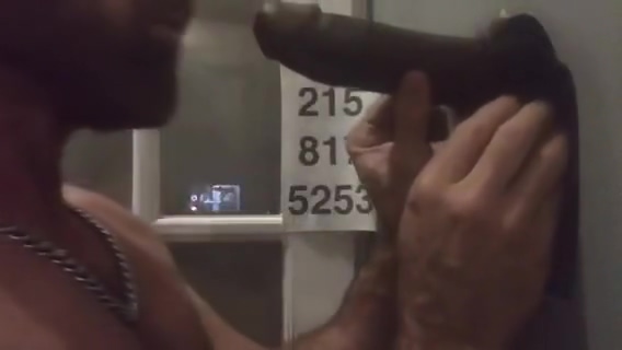 Thick BBC Busts Huge Load at Philly Gloryhole