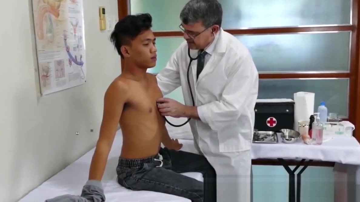 Horny doctor loves examining his cute Asian patients holes