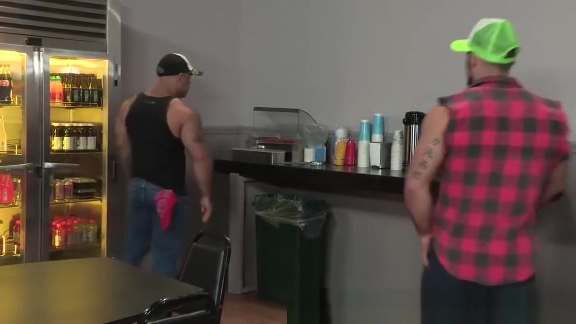 RagingStallion Muscle Hunk Step daddy Analized His Friend In Shop