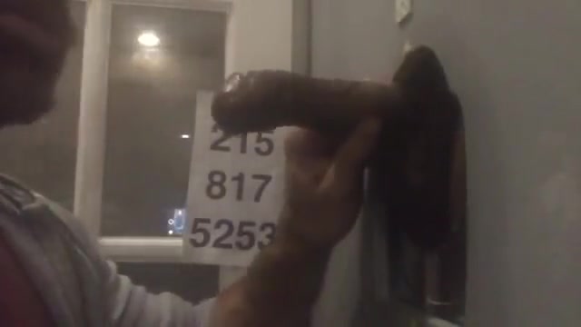 Stud Gives Head Service to Black Dick Traveler at Gloryholes in Philly