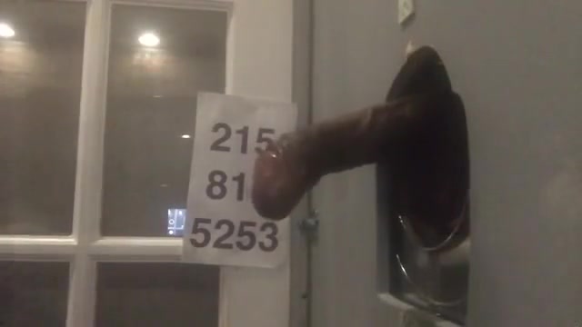 Stud Gives Head Service to Black Dick Traveler at Gloryholes in Philly