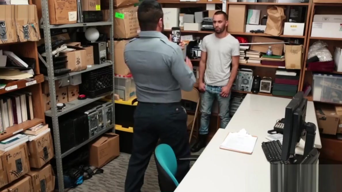 Young perp bent over for raw fucking by officer Maledom