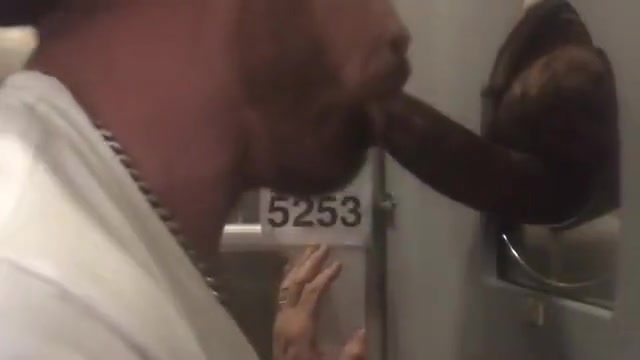 Black Dick with Big Full Balls Nuts at Philadelphia Glory Hole