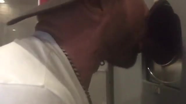 Black Dick with Big Full Balls Nuts at Philadelphia Glory Hole