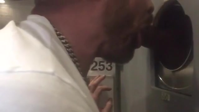 Black Dick with Big Full Balls Nuts at Philadelphia Glory Hole