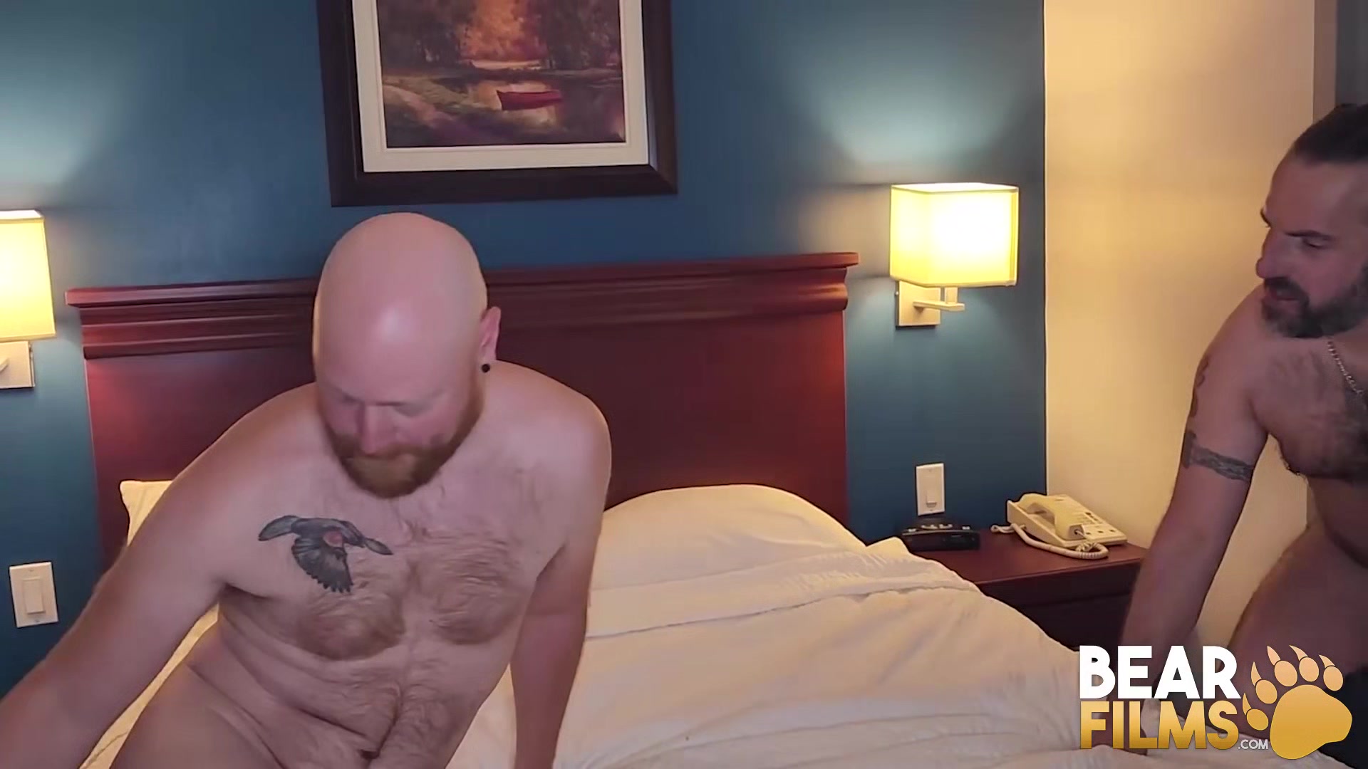 BEARFILMS Ginger Bear Logan Stanley Barebacked By Ryan Roman