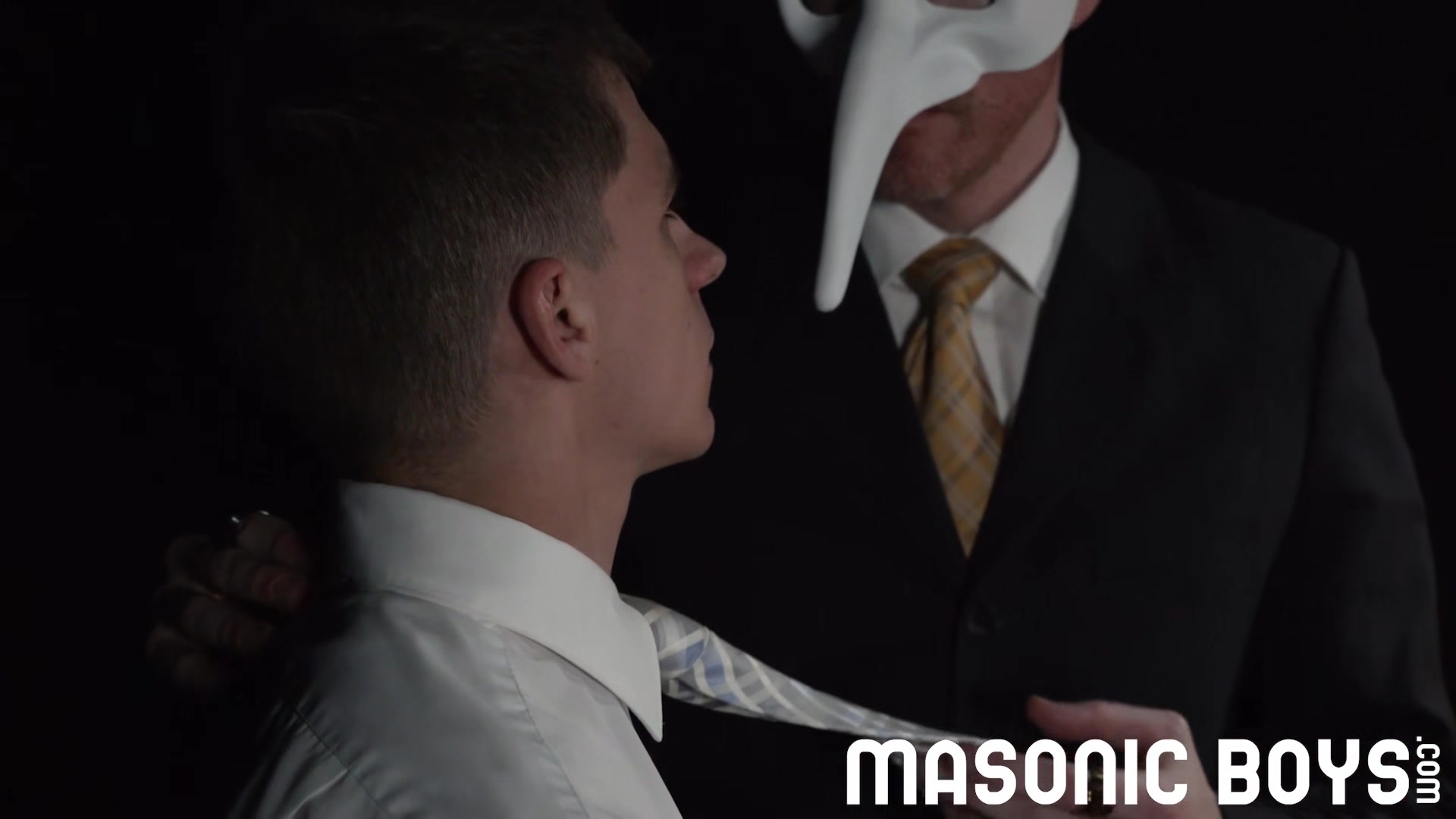 Hung suited ginger DILF with massive dick barebacks boy