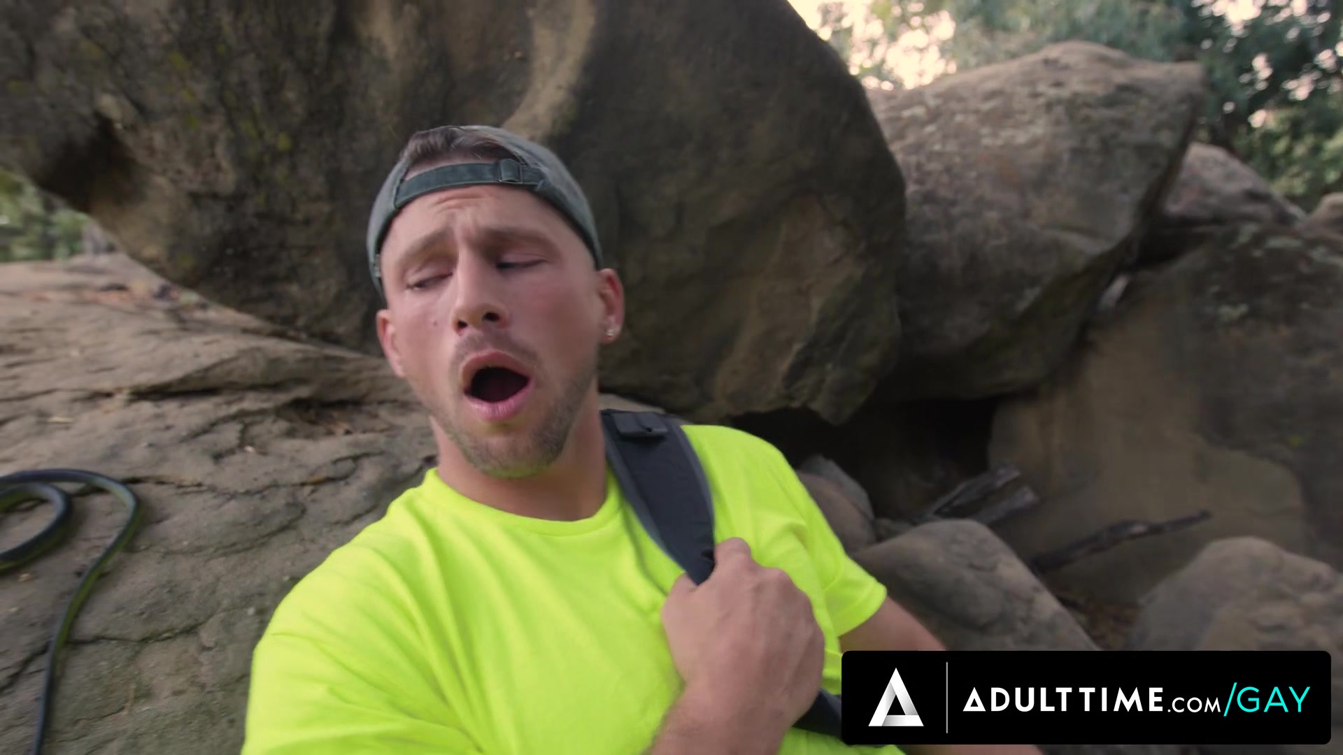 ADULT TIME - OOPSIE - Helpful Friend Michael Boston SUCKS THE VENOM OUT Of Hiking Buddy's Huge DICK!