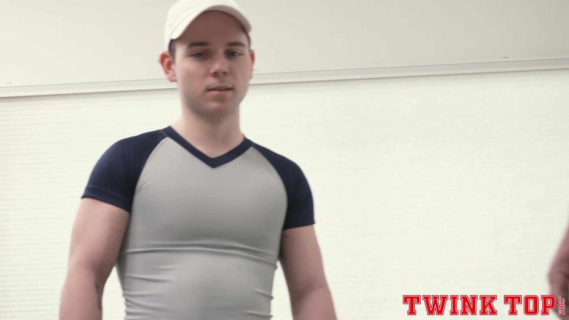 Twink athlete pounds sexy Coachs hot hole after workout