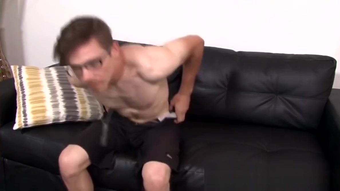 Army dude Bud wanks off while wearing his black glasses