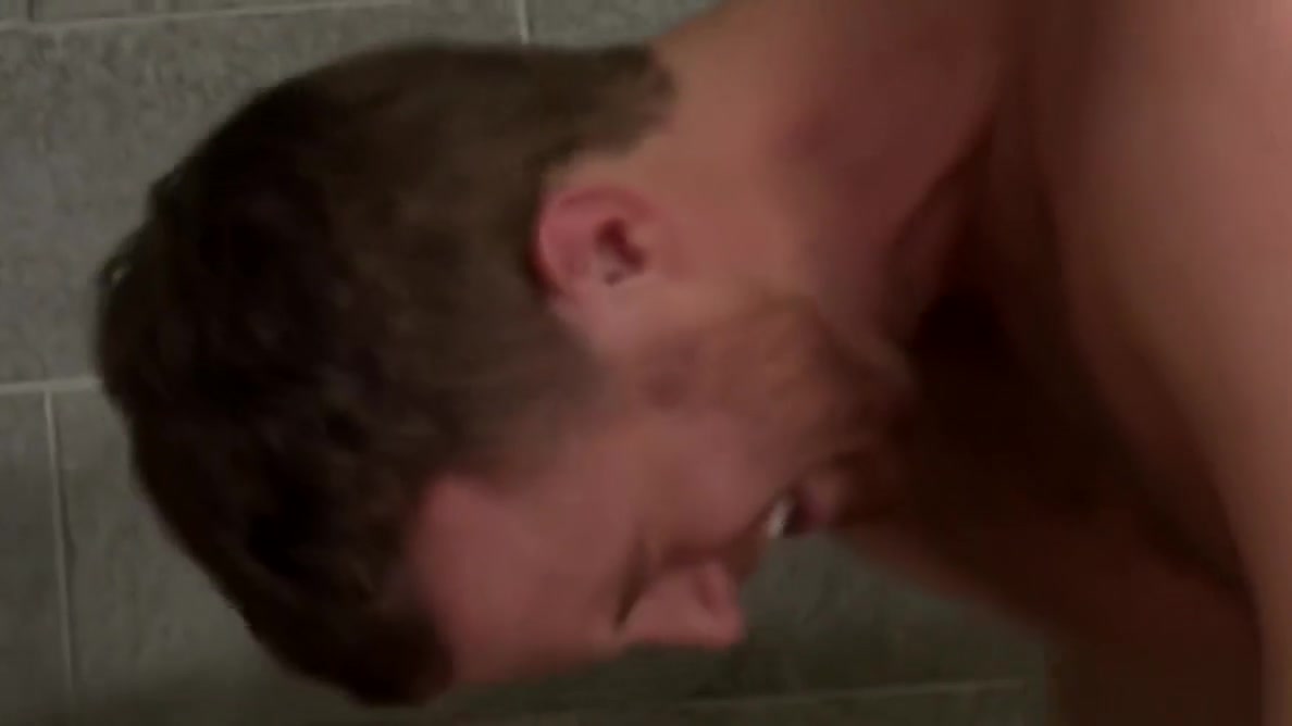 Hairy Big Dick Step daddy Fucks His Friend Against Shower Wall