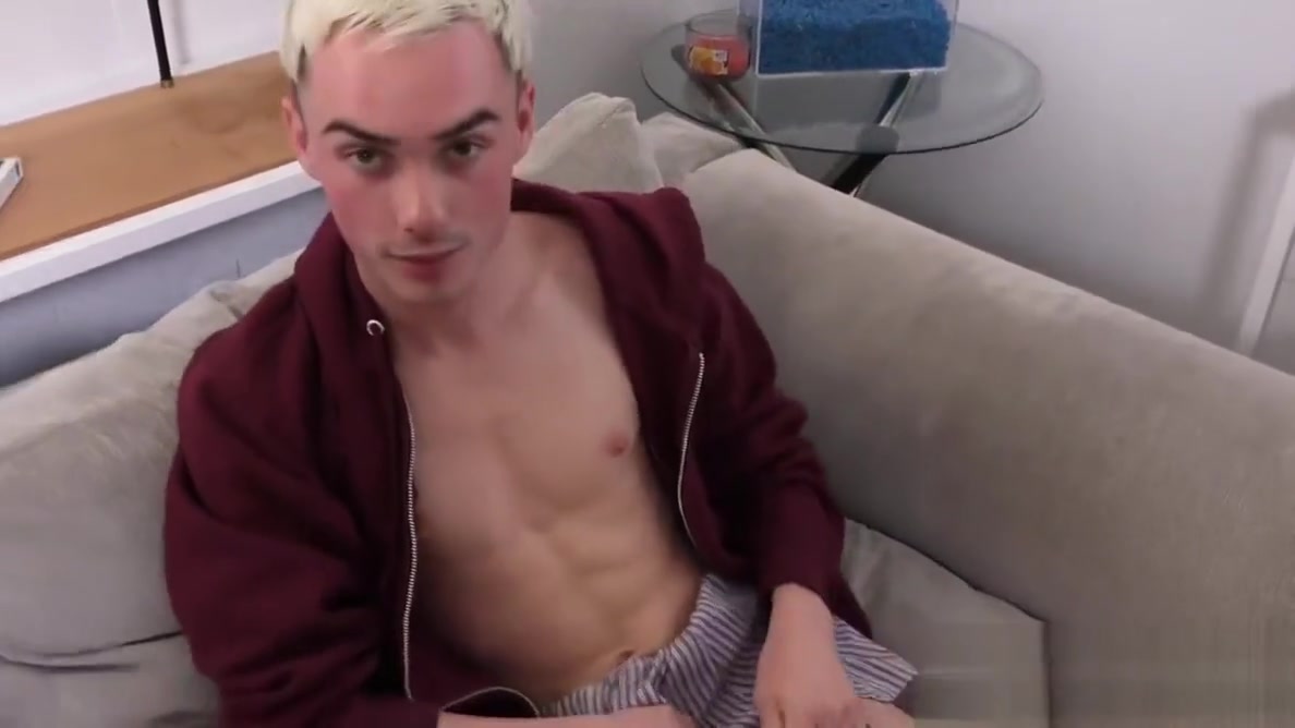Blond skinny homo raw fucked by his stepbrother in POV