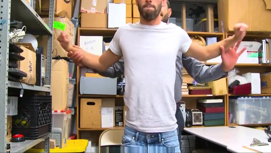 Straight Skinny Twink Fucked By Gay Bear Security Officer