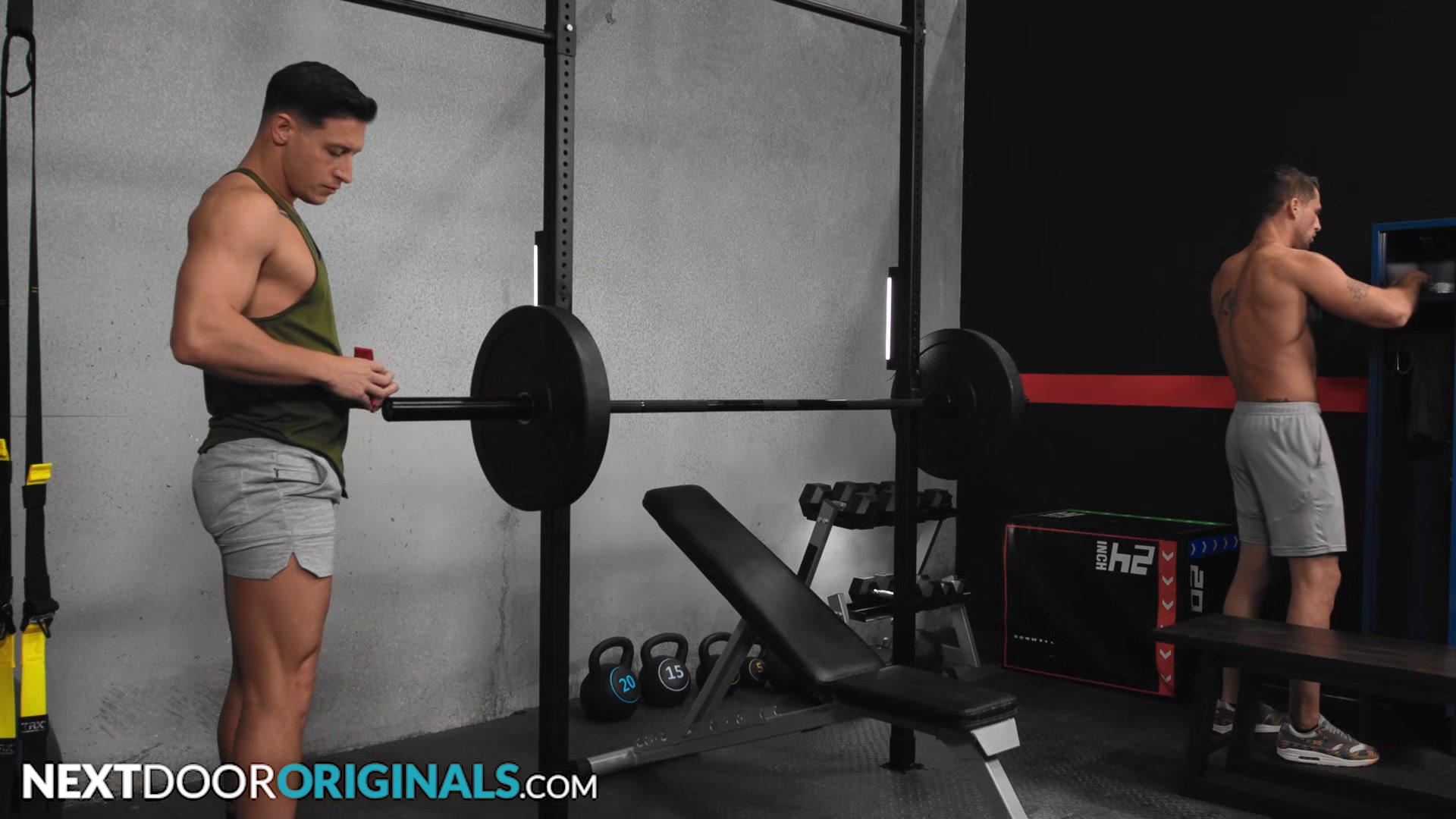 NextDoorStudios - Stud Roman Todd Pounds Out Gym Owner