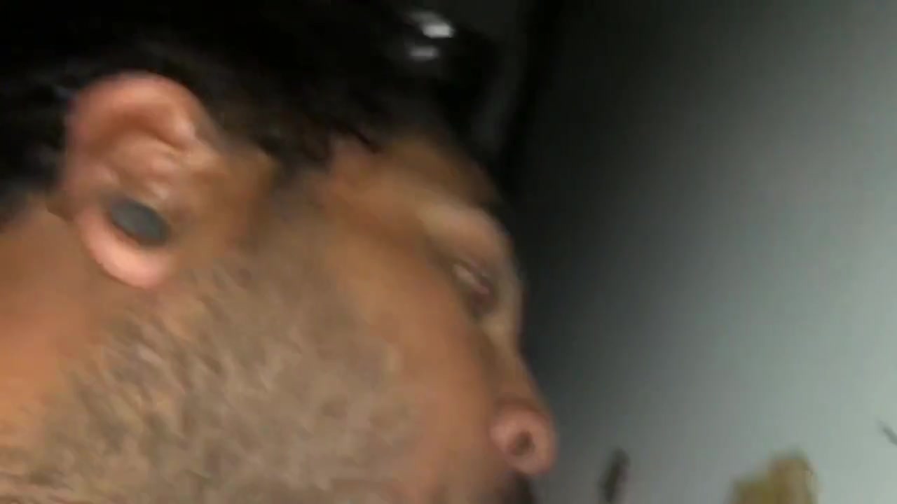 Sucking a nice big white dick at a Gloryhole